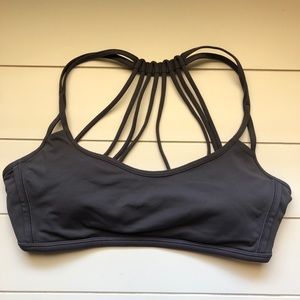 Lululemon Lighten Up Bra - Dark Gray
